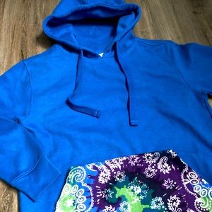 Sewn on bandana sweatshirt